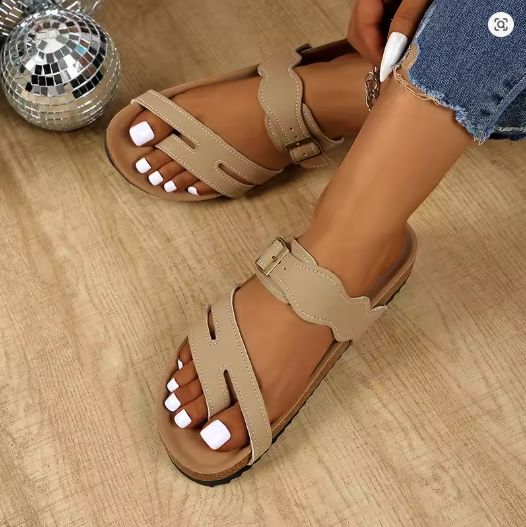 صندالة نسائي أنيق بلون البيج